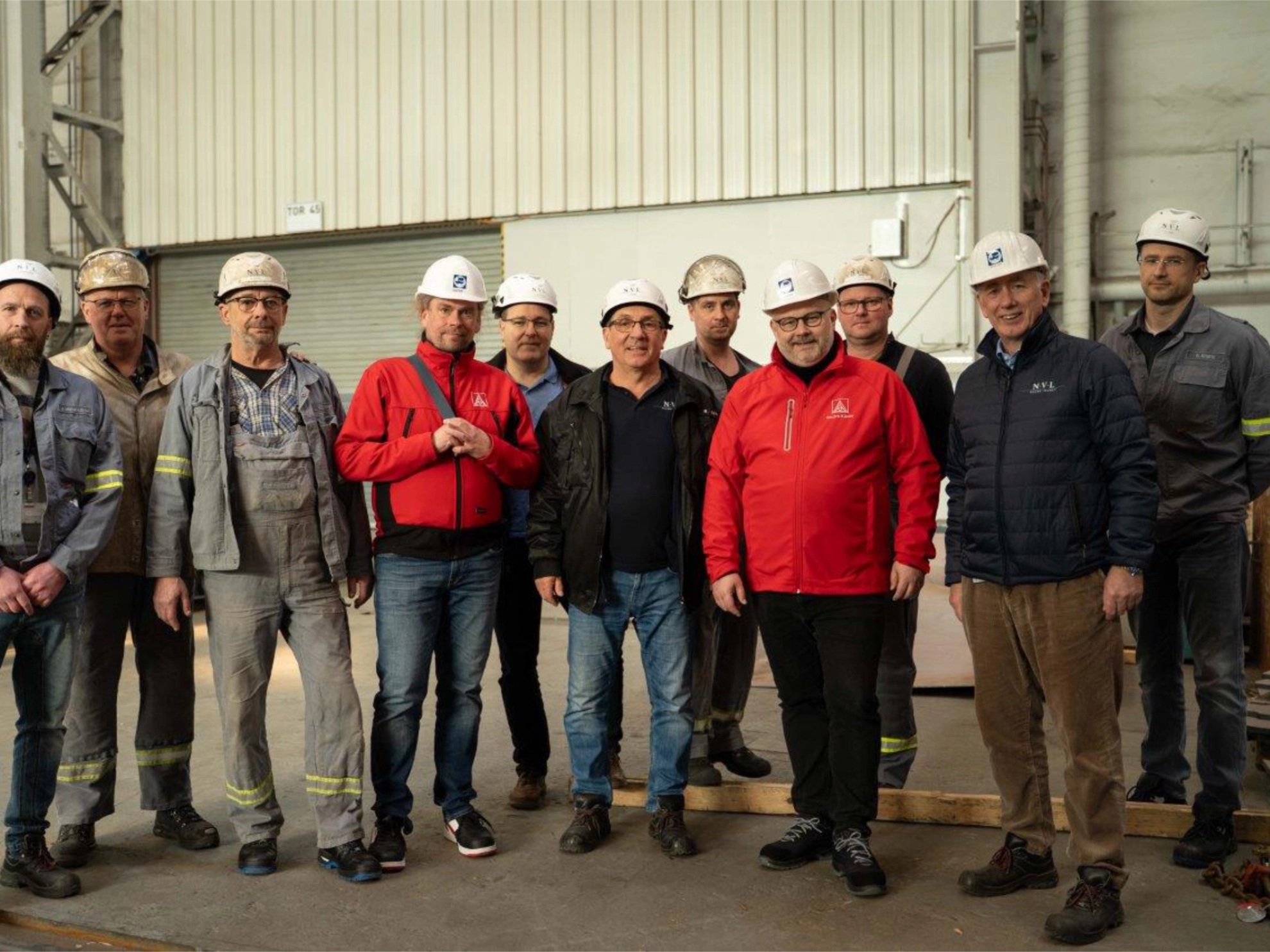 Betriebsrat mit Daniel Friedrich, Frank Prenzlau und dem Geschäftsführenden